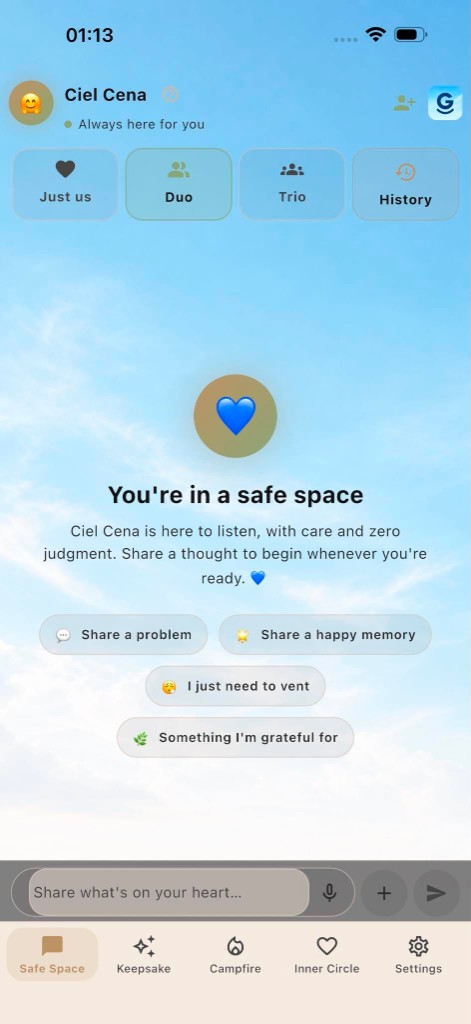 Safe Space — talk with Ciel