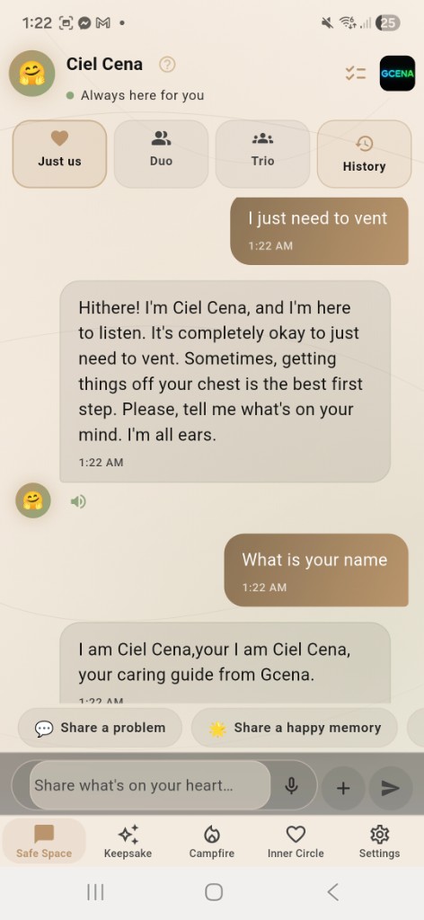 Safe Space chat with Ciel
